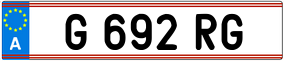 Truck License Plate